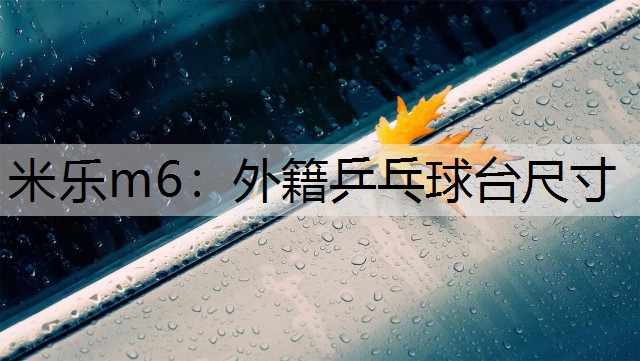 米乐m6：外籍乒乓球台尺寸